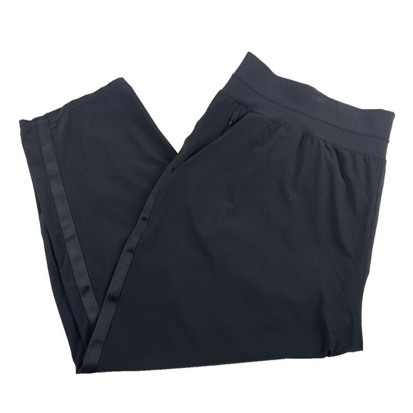 Athleta Nolita Slim Tapered Crop Pant Black Pull On 980400 Pocket Womens Plus 26 - Picture 3 of 16